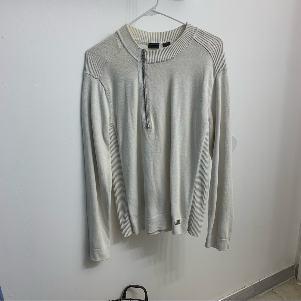 Armani Exchange Cream Sweater Mens Medium